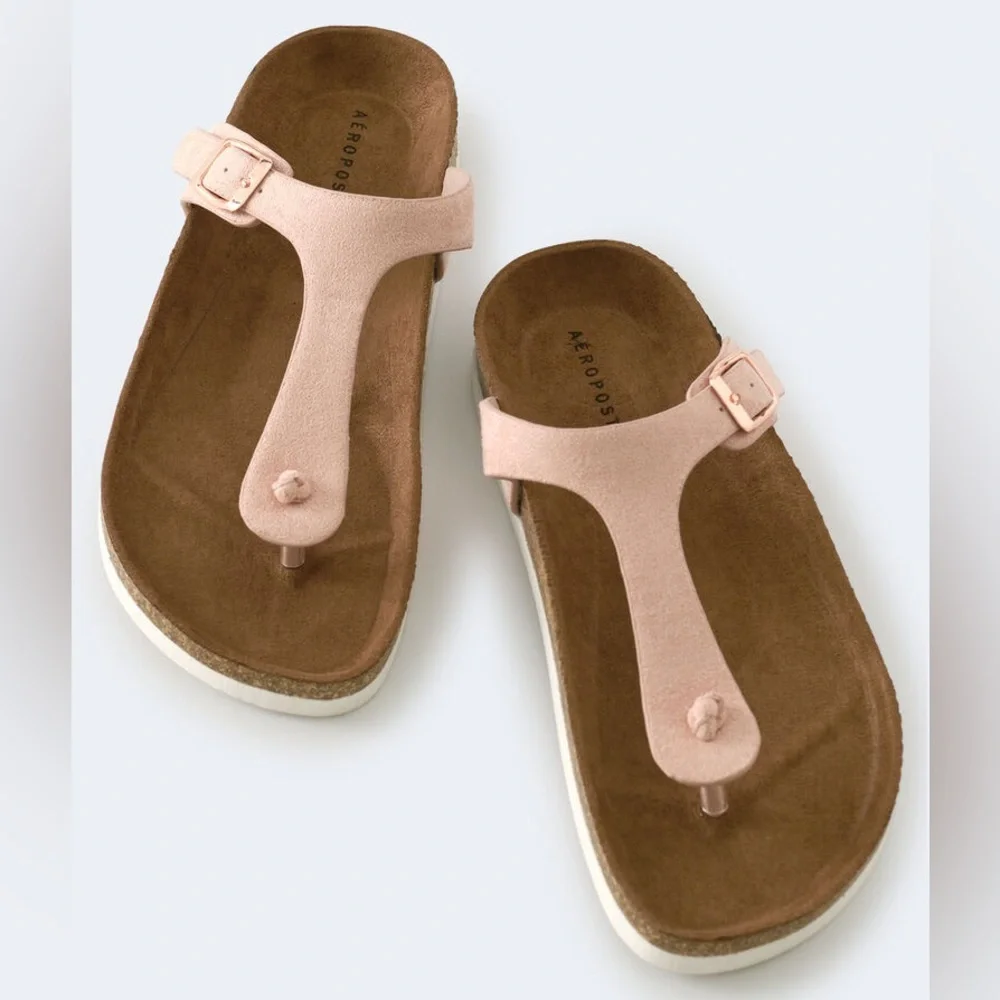 New ~. AÉROPOSTALE T-Strap Cork Sandal Size 9